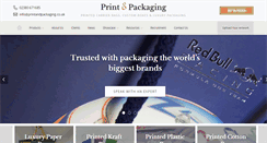 Desktop Screenshot of printandpackaging.co.uk